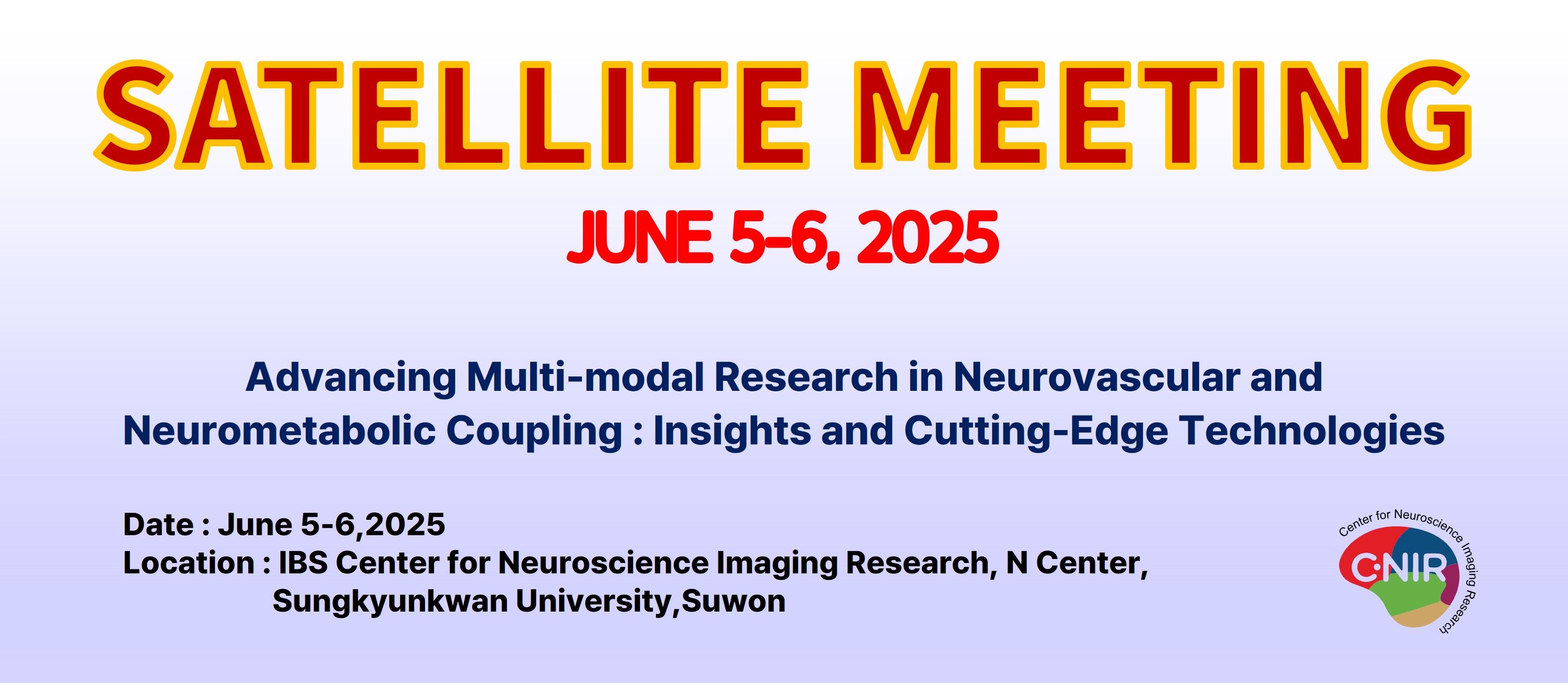 SATELLITE MEETING 이미지